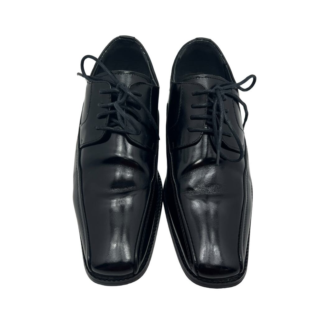Derby Dress Shoes Mens 6.5 Giorgio Venturi Black Leather Upper
